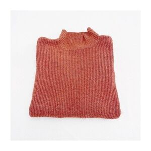 Olive + Oak Banded Sweater Pink Rust Tone SZ S